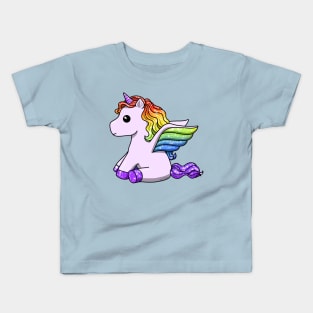 Glitter Rainbow Unicorn Kids T-Shirt